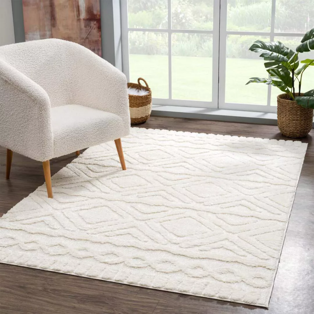 Carpet City Hochflor-Teppich »Focus 3382, Boho-Style«, rechteckig, 20 mm Hö günstig online kaufen