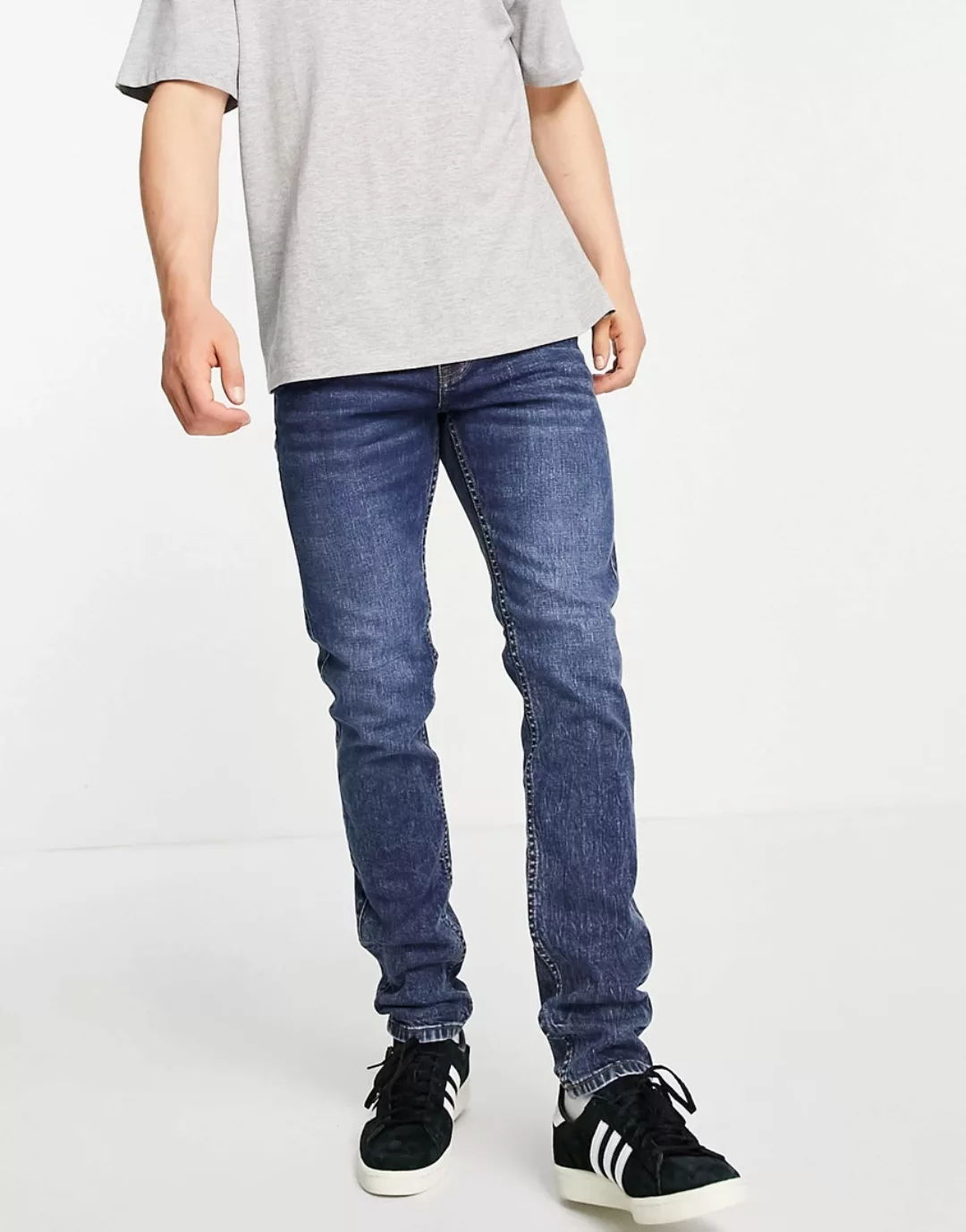 Dr Denim – Clark – Schmale Jeans-Blau günstig online kaufen