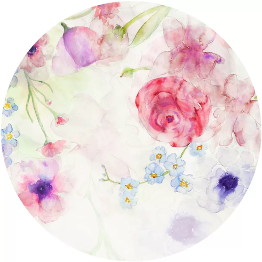 KOMAR Selbstklebende Vlies Fototapete/Wandtattoo - Floret - Größe 125 x 125 günstig online kaufen