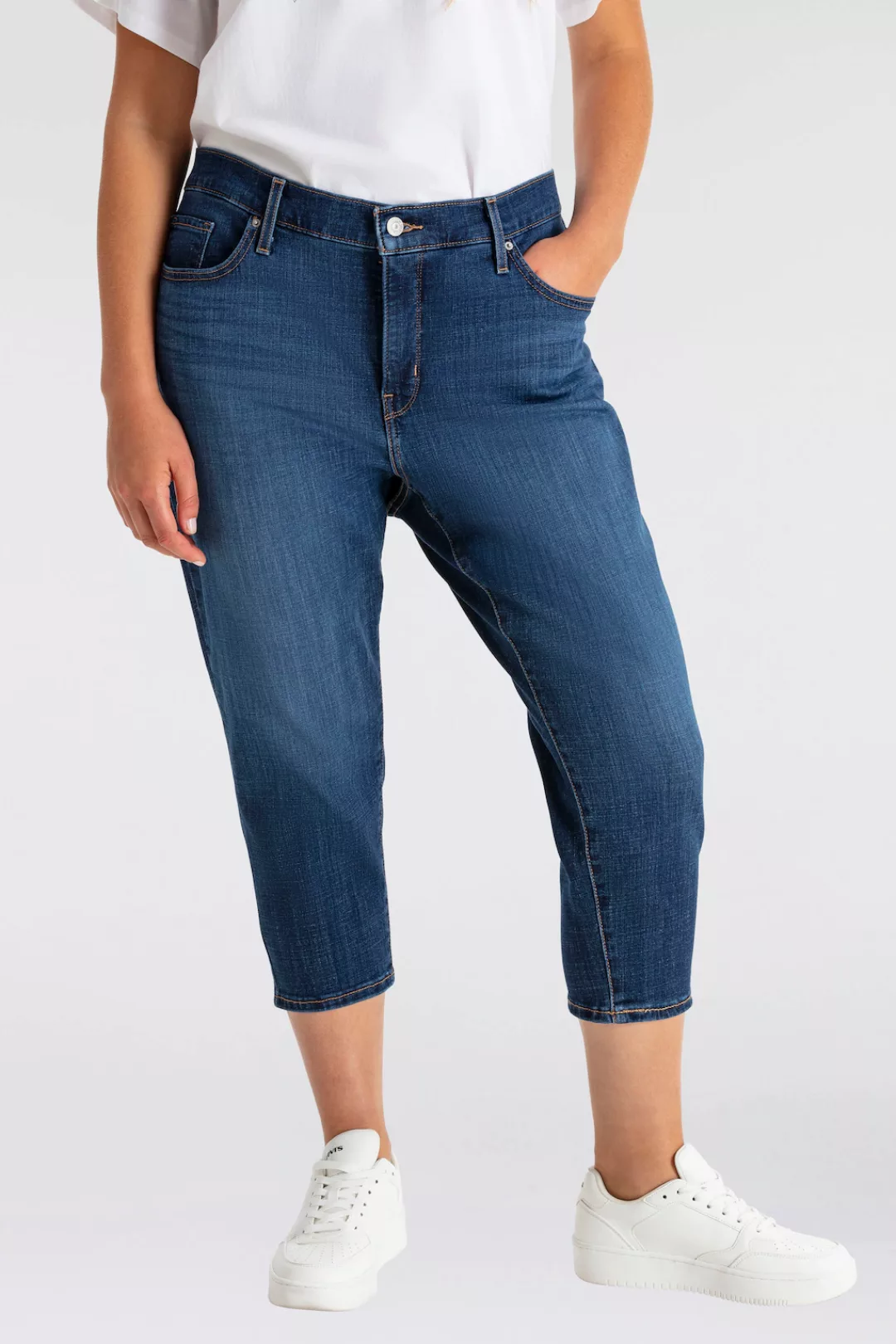 Levi's® Plus Caprijeans Jeans 311 PL SHP SKNY CAPRI 22 aus elastischem Baum günstig online kaufen