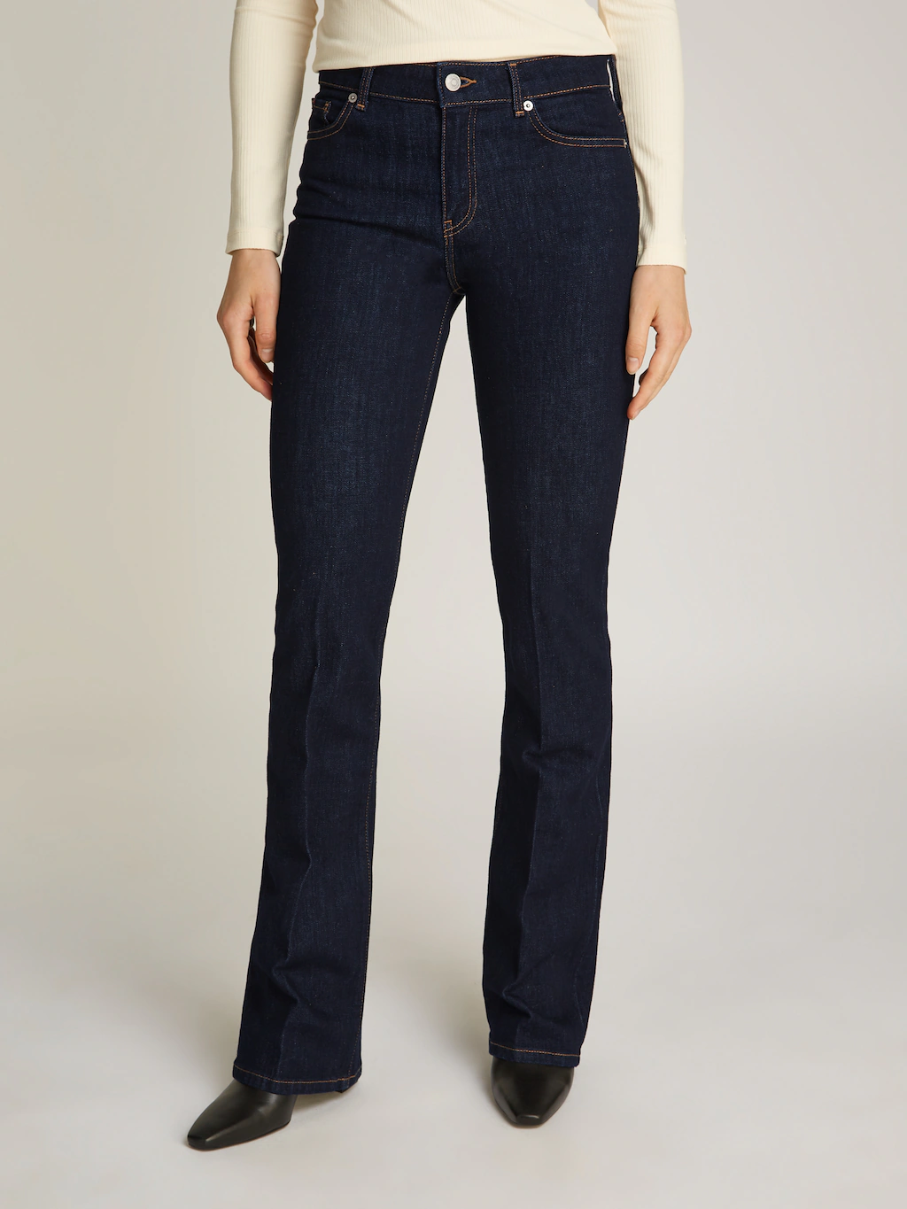 Tommy Hilfiger Bootcut-Jeans "Bootcut Regular Waist", mittlere normale Leib günstig online kaufen