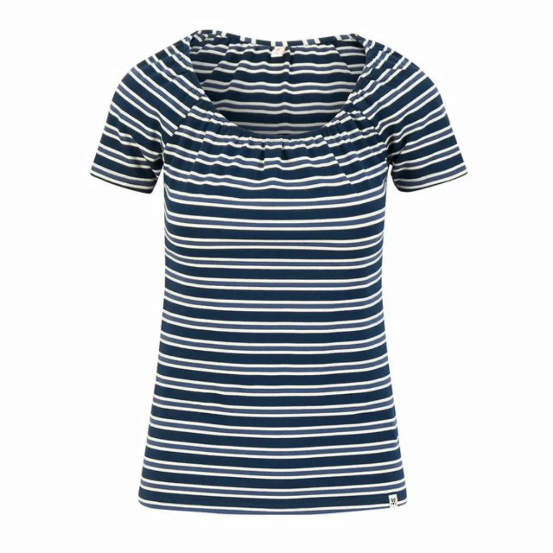 Blutsgeschwister T-Shirt Vintage Heart caravan stripes blue günstig online kaufen