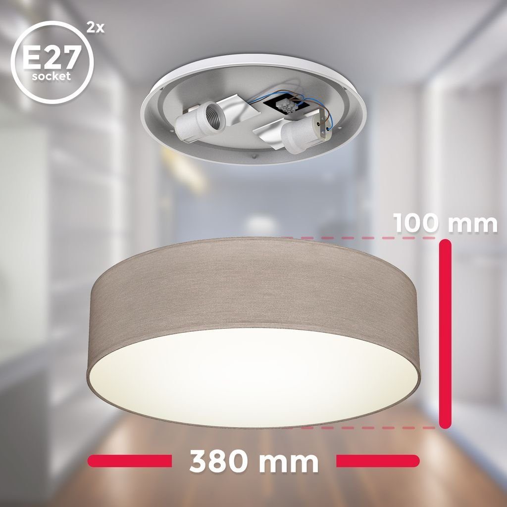 B.K.Licht LED Deckenleuchte, ohne Leuchtmittel, Warmweiß, günstig online kaufen