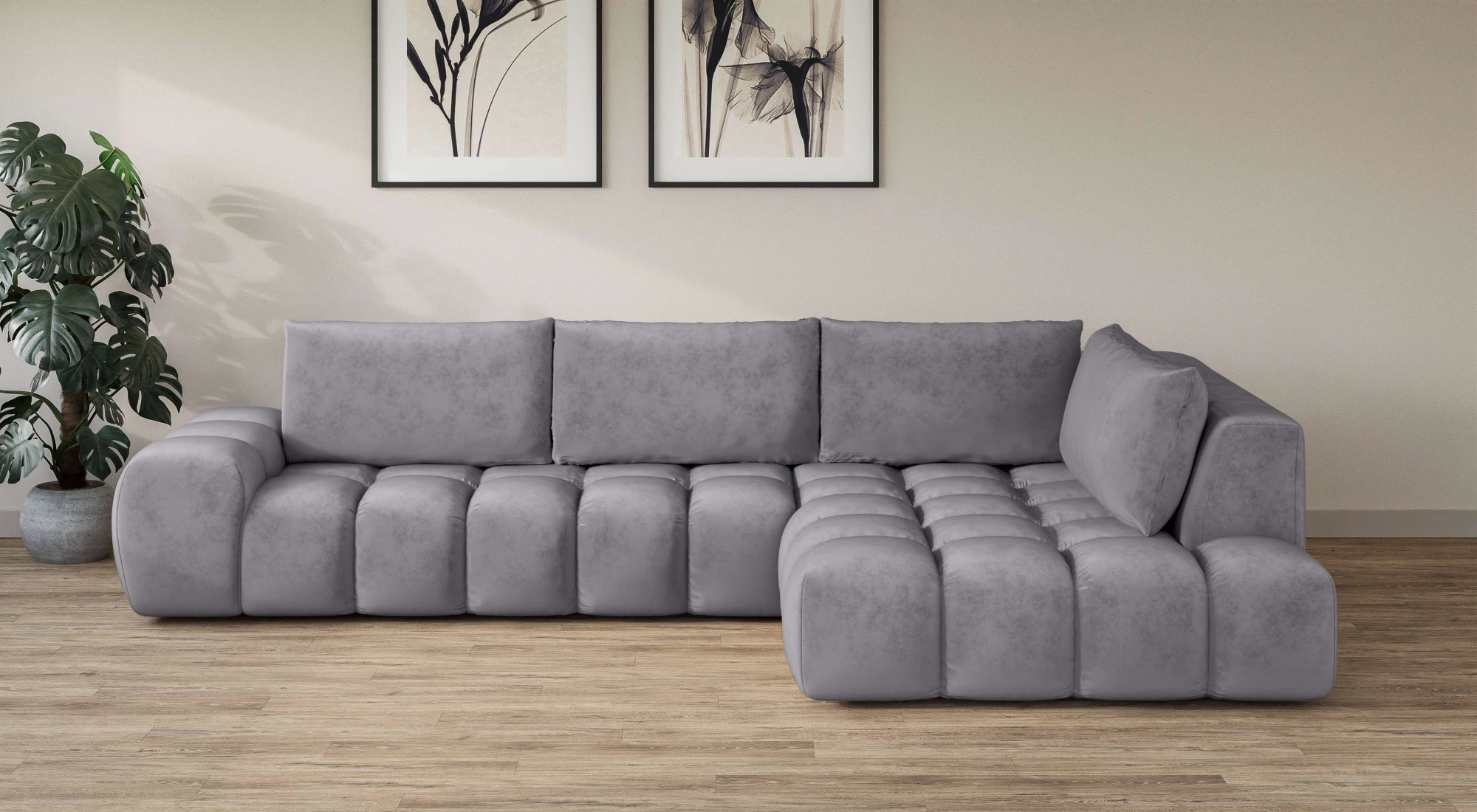 INOSIGN Ecksofa "AZITA klein, L-Form, elegant und bequem Designsofa", lose günstig online kaufen