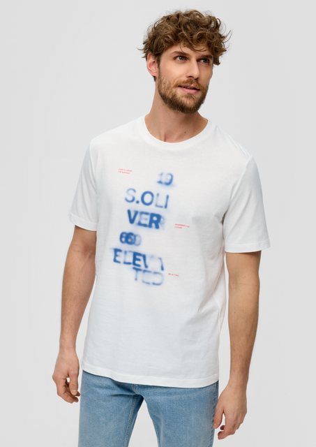 s.Oliver Kurzarmshirt T-Shirt mit Artwork Artwork günstig online kaufen