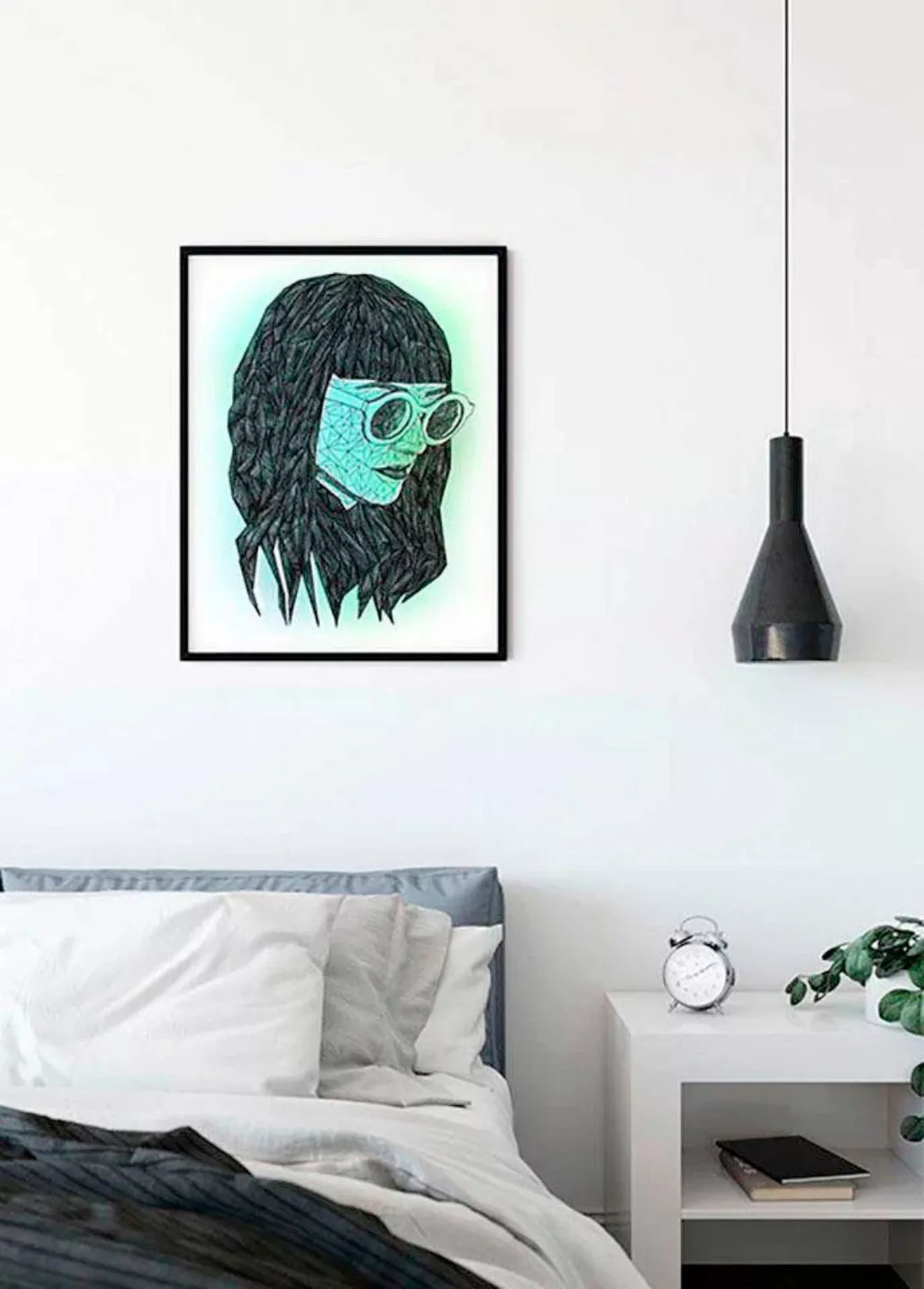 Komar Poster "Grid Green", Porträts, (1 St.) günstig online kaufen