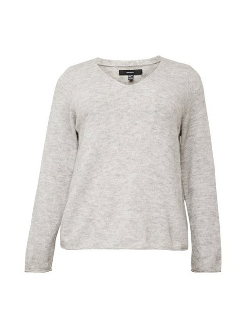 Vero Moda Curve V-Ausschnitt-Pullover CRAIN (1-tlg) Plain/ohne Details günstig online kaufen
