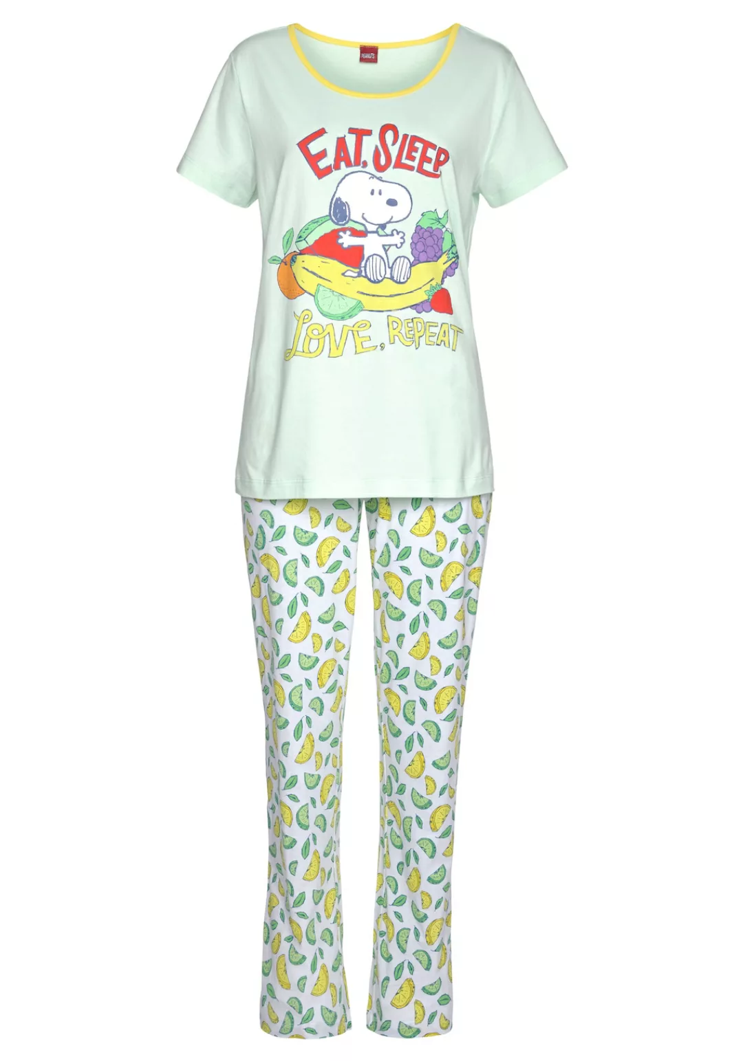 Peanuts Pyjama, (2 tlg.), mit Snoopy-Print günstig online kaufen