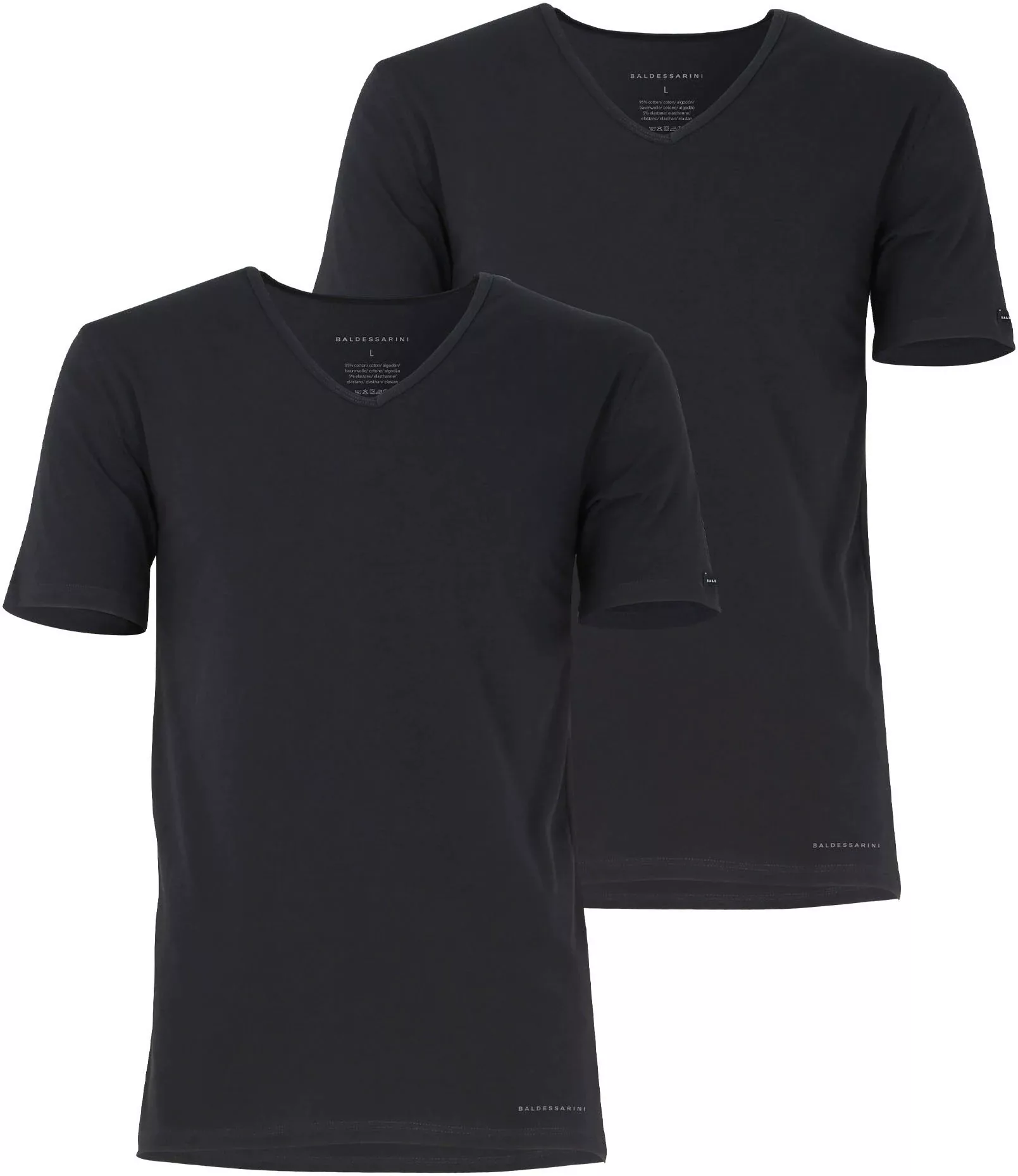 BALDESSARINI Unterhemd "Shirt, 1/2, V-Ausschnitt", (Packung, 2 St., 2 Tlg.) günstig online kaufen