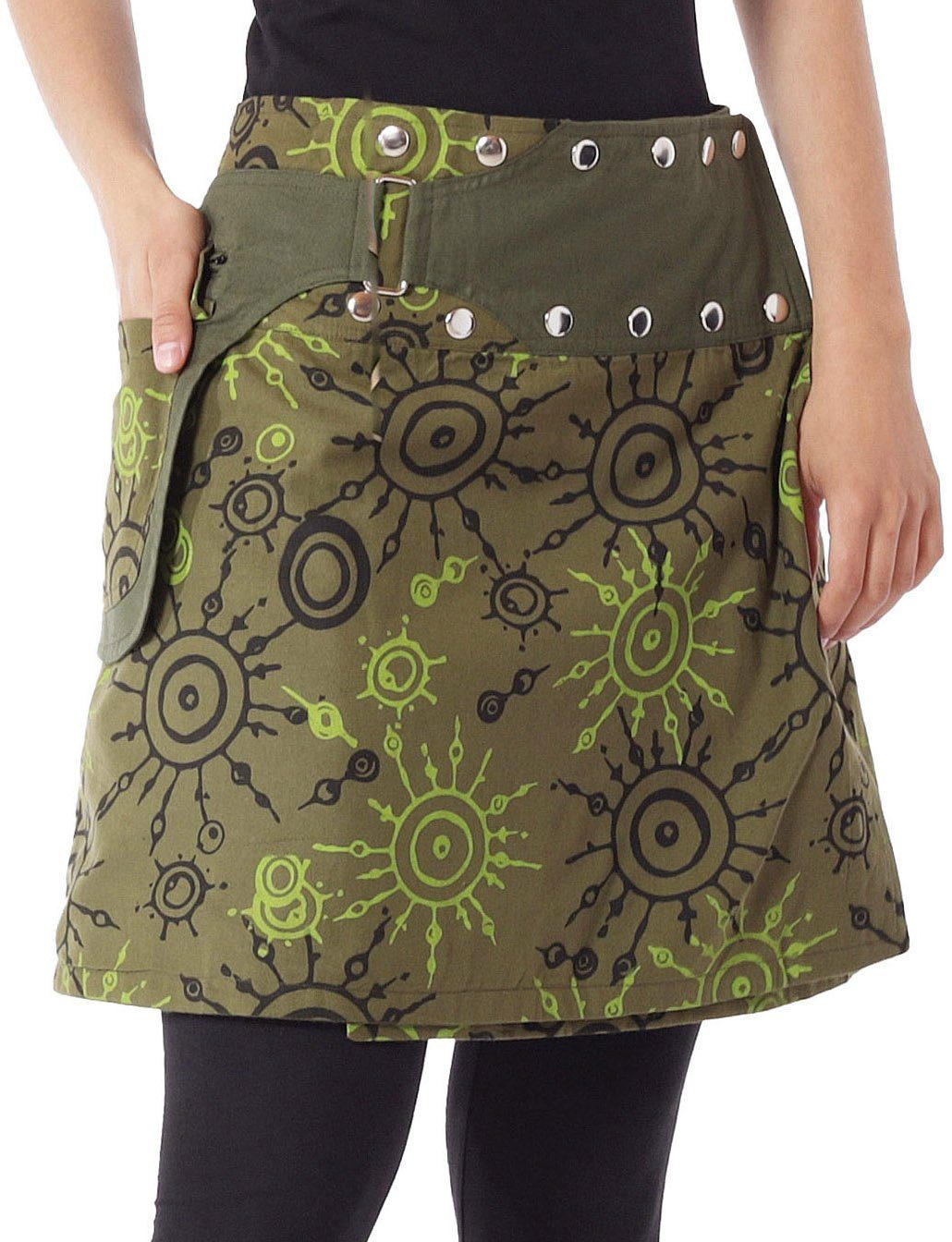 PUREWONDER Wickelrock Damen Rock mit auffälligem günstig online kaufen