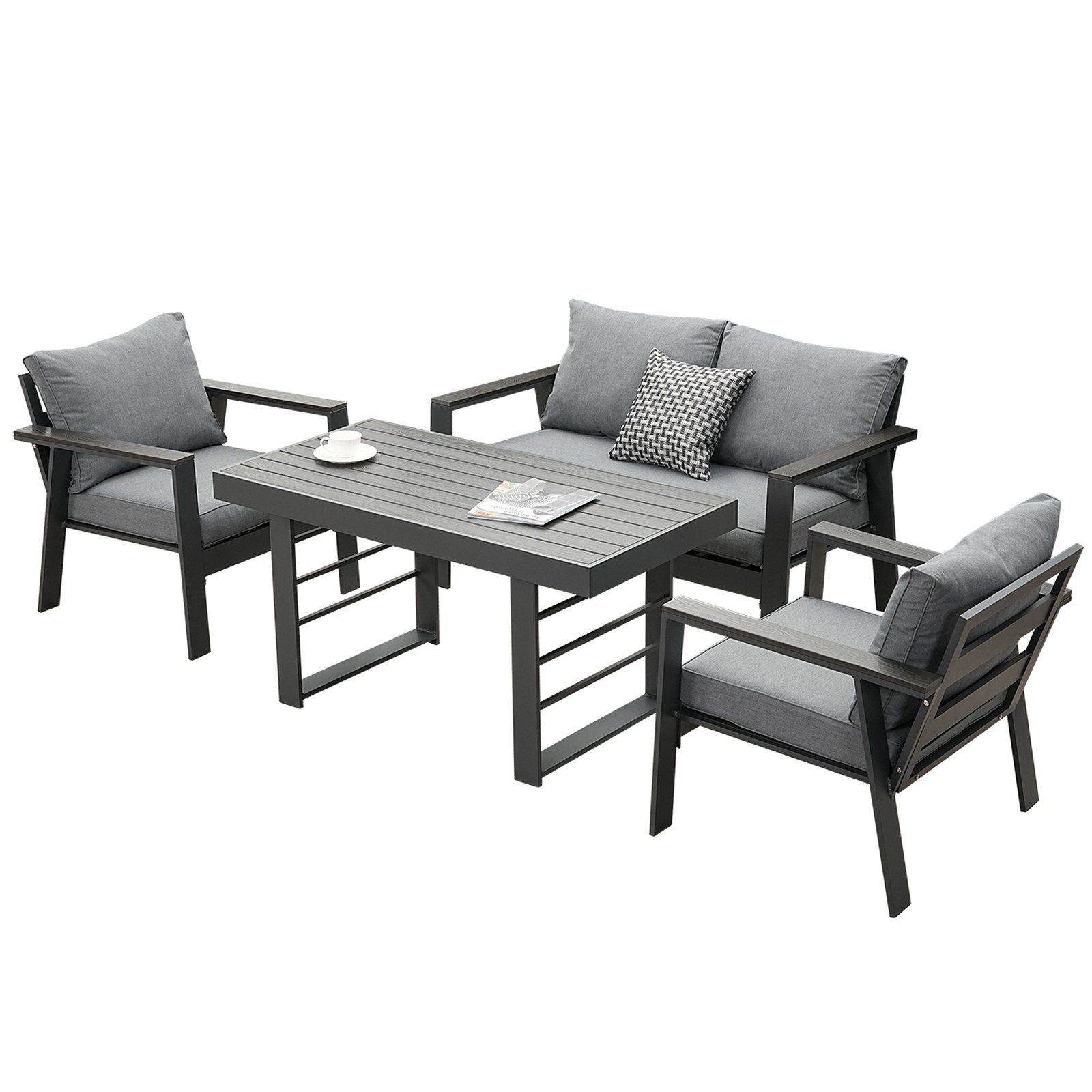 MeXo Gartenlounge-Set Aluminium Terrassenmöbel Set mit günstig online kaufen