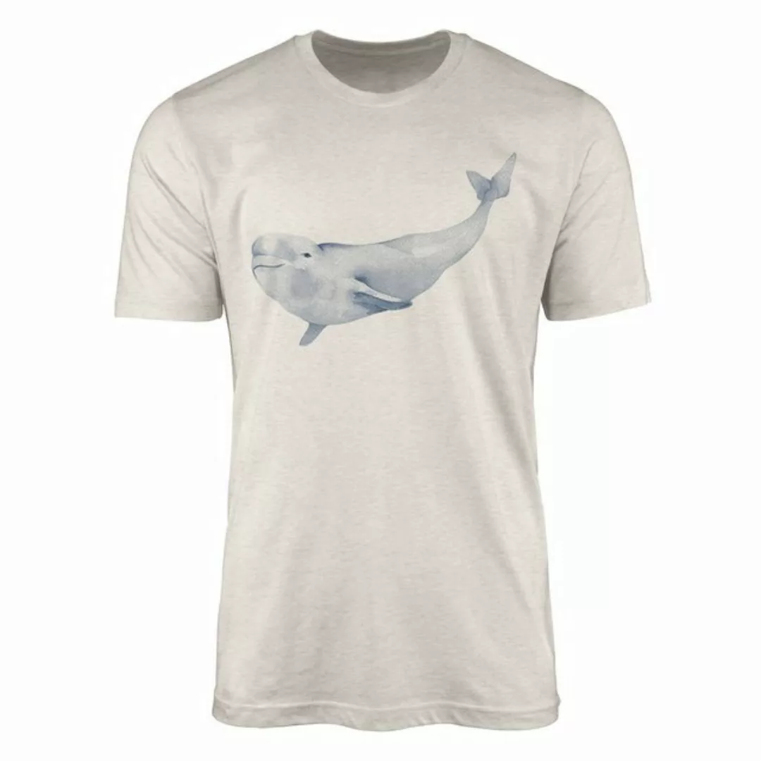 Sinus Art T-Shirt Herren Shirt 100% gekämmte Bio-Baumwolle T-Shirt Beluga W günstig online kaufen