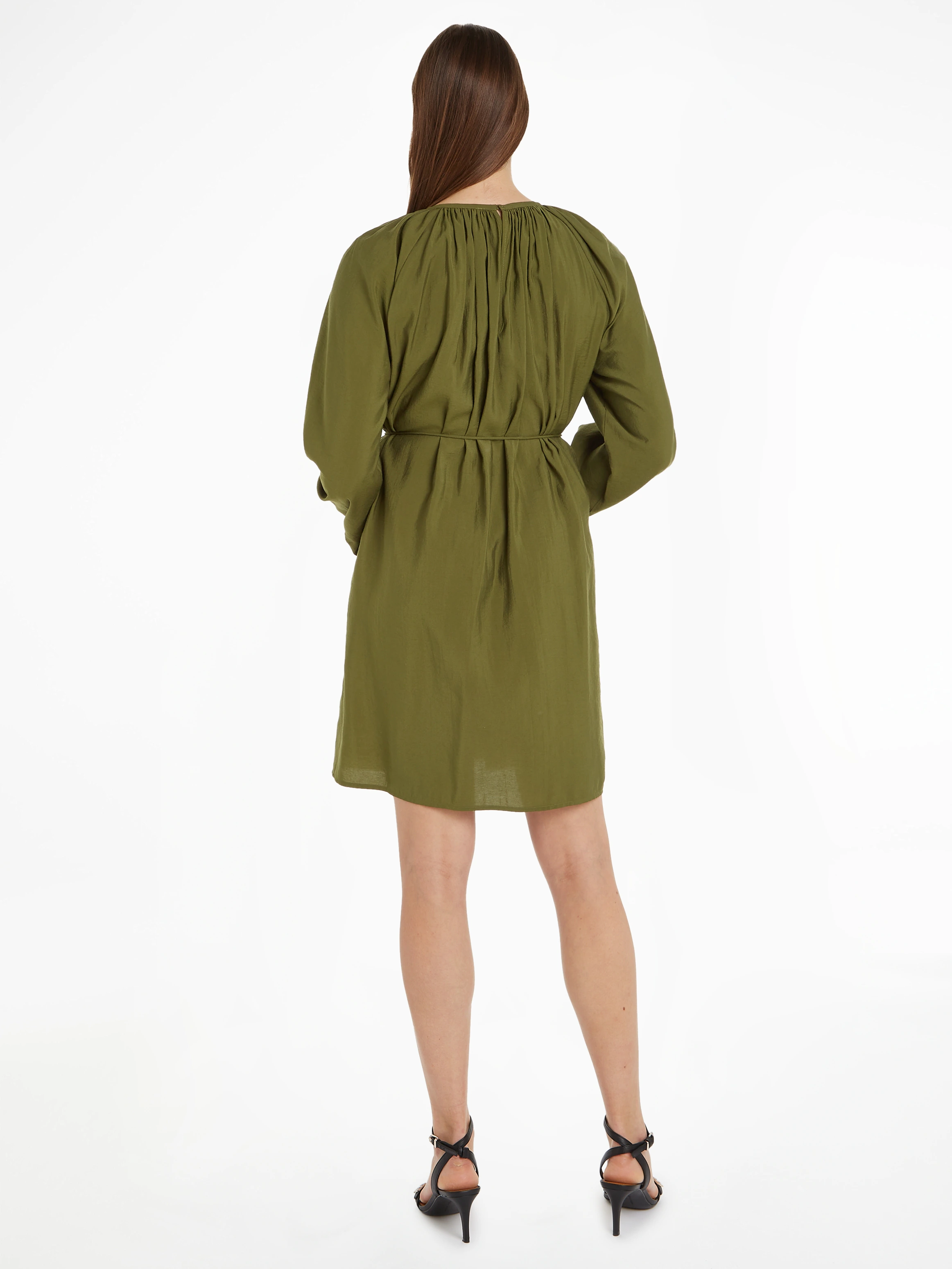 Tommy Hilfiger Blusenkleid "TEXTURED MODAL SHORT DRESS", mit Taillenbund günstig online kaufen