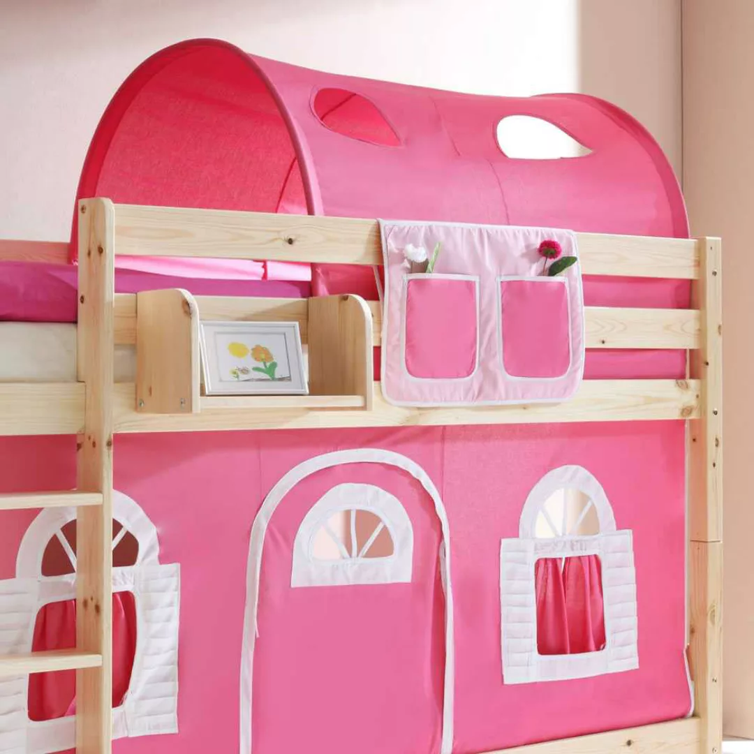 Kinderetagenbett in Rosa Regal günstig online kaufen