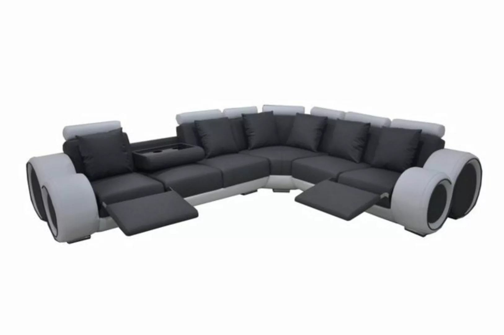 JVmoebel Ecksofa Brauner Luxus Ecksofa Polstermöbel L-Form Couch Modernes D günstig online kaufen