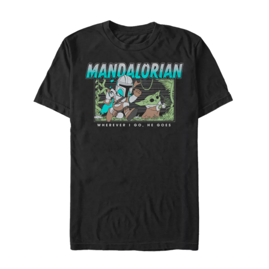 Star Wars - The Mandalorian - Mando & Child Ball Chase - Männer T-Shirt günstig online kaufen