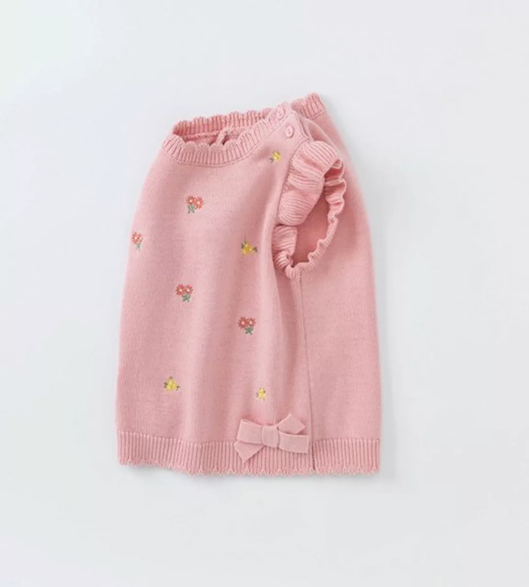 Dave & Bella Germany Strickweste Strickweste mit Blümchen pink günstig online kaufen