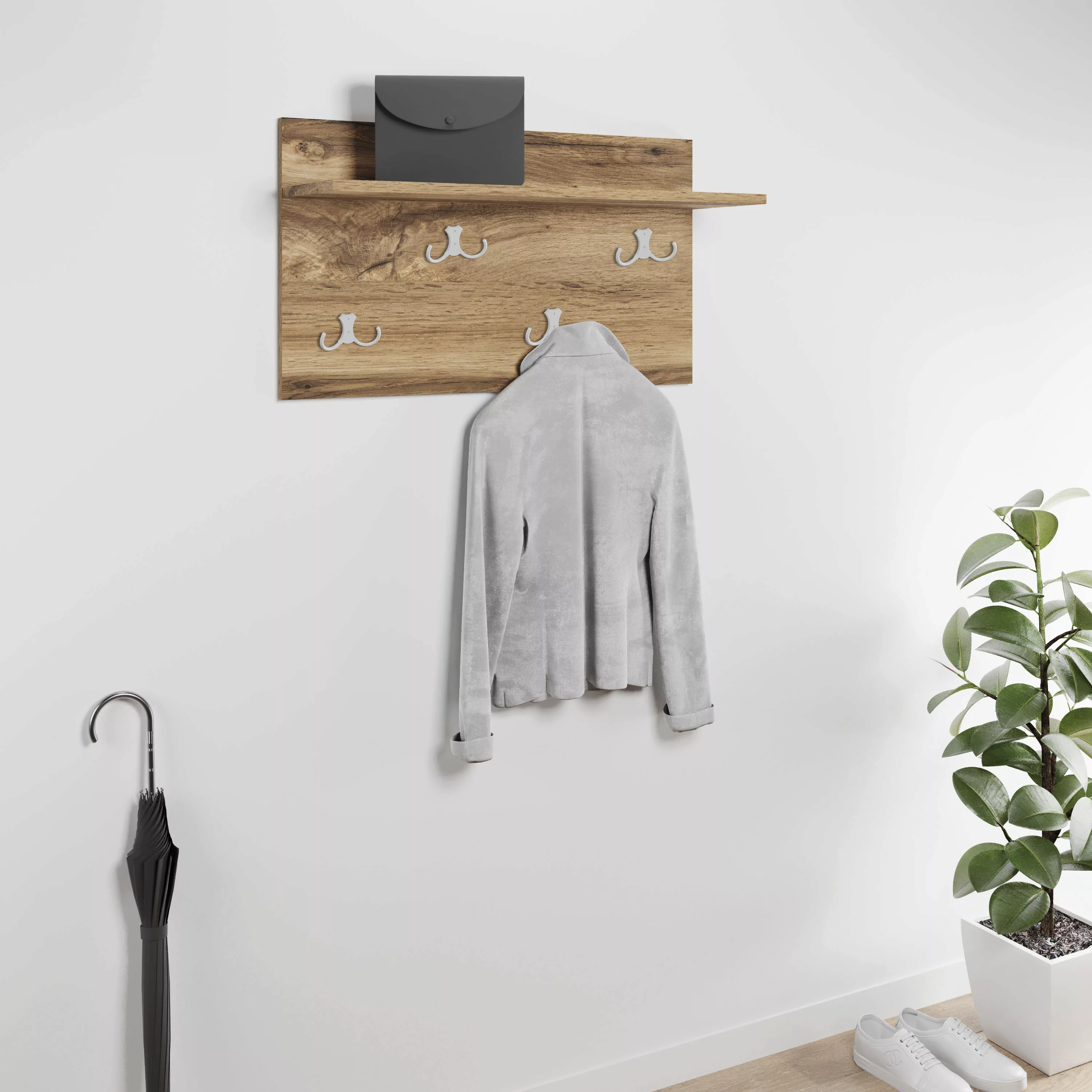 INOSIGN Garderobenpaneel "Paris", (1 St.), Praktische Wandgarderobe mit Dop günstig online kaufen