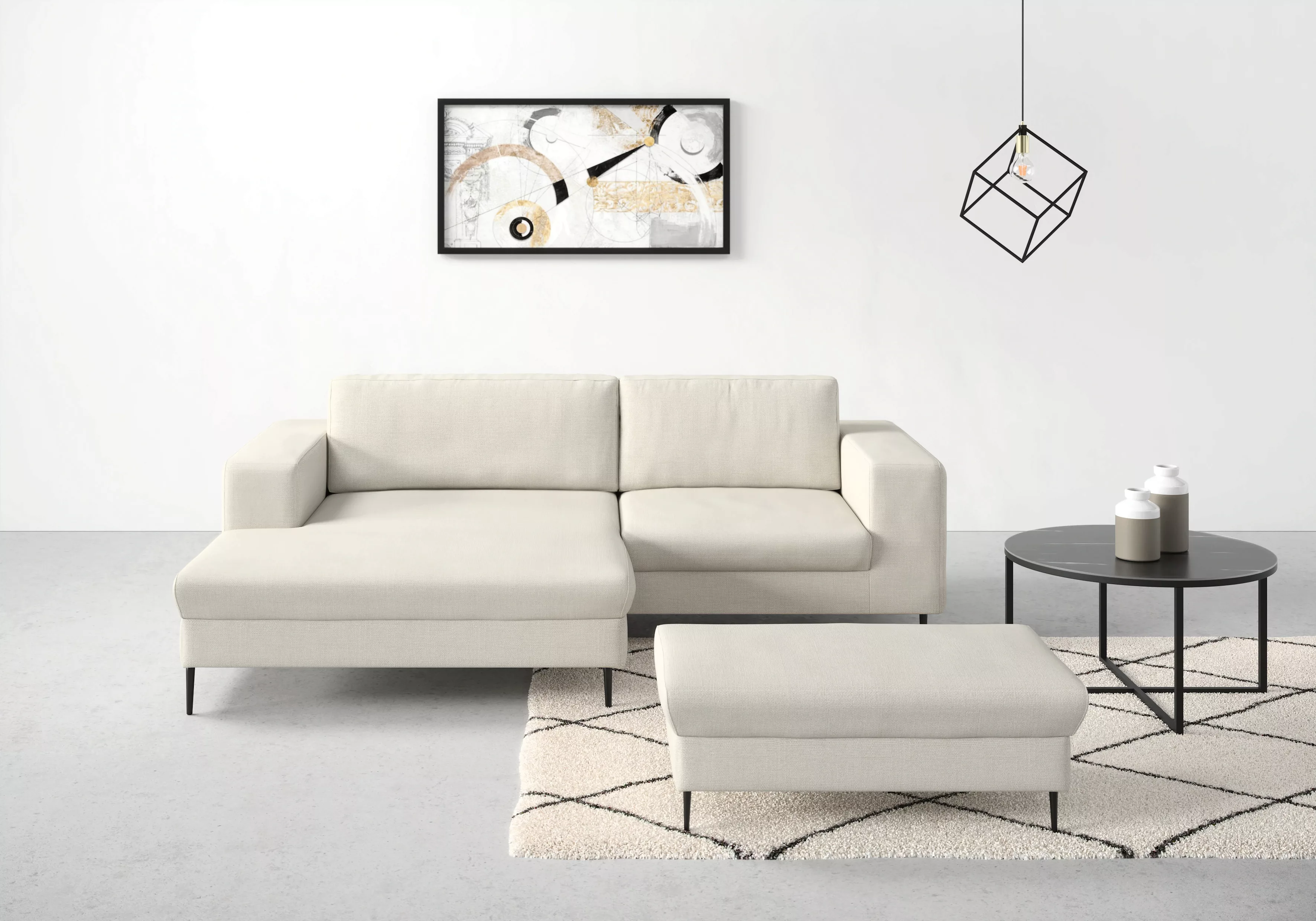 DOMO collection Ecksofa "Modica L-Form", moderne Optik mit großzügiger Reca günstig online kaufen