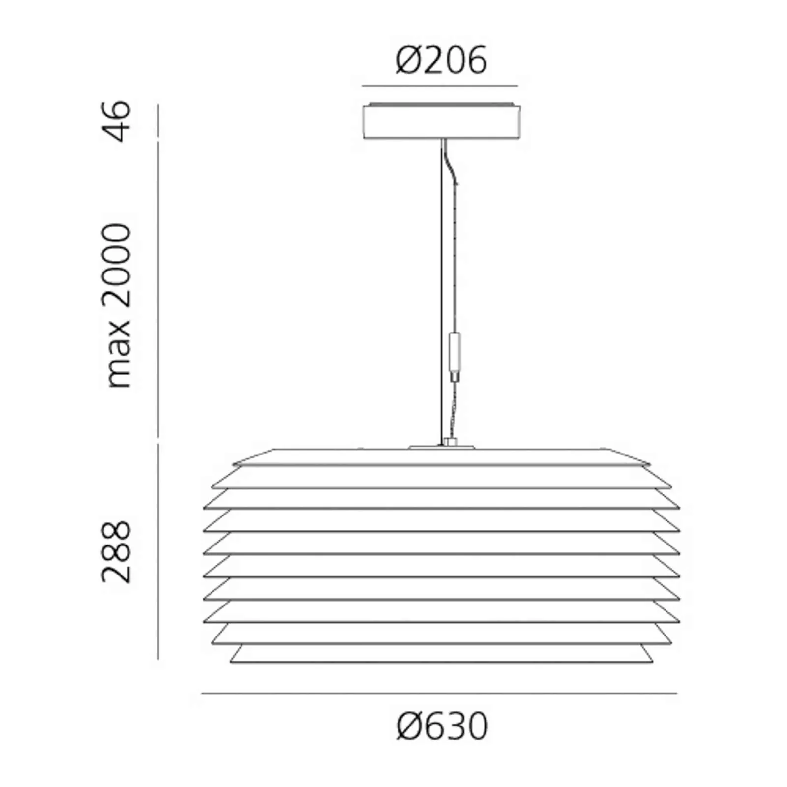 Artemide Slicing LED-Hängeleuchte, IP65, Ø 63 cm günstig online kaufen