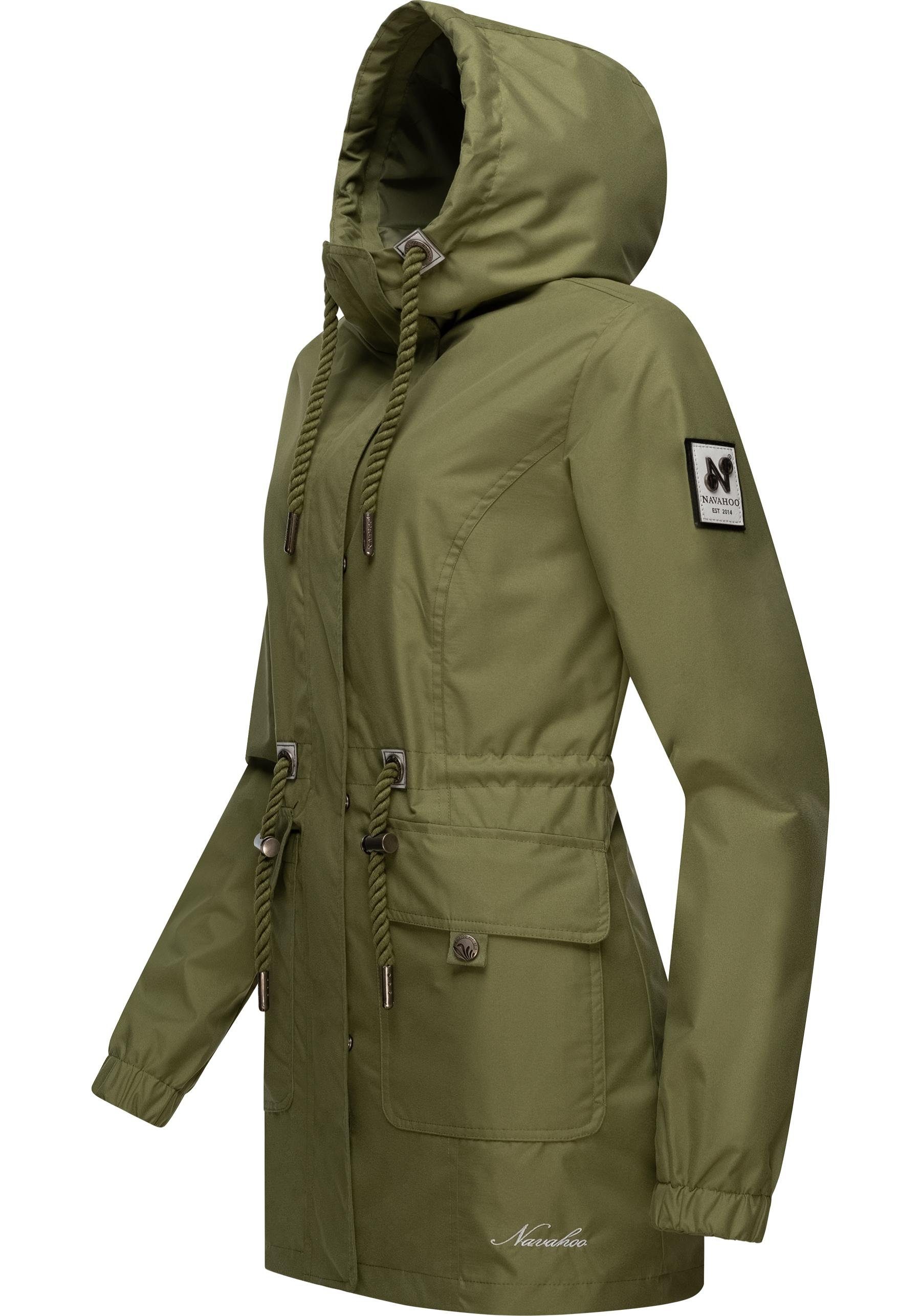 Navahoo Outdoorjacke "Neophee", mit Kapuze, Damen Übergangs Parka mit Kapuz günstig online kaufen