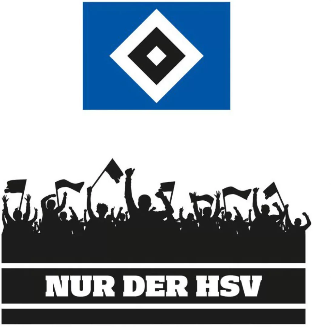 Wall-Art Wandtattoo "Nur der HSV Fans und Logo", (1 St.), selbstklebend, en günstig online kaufen