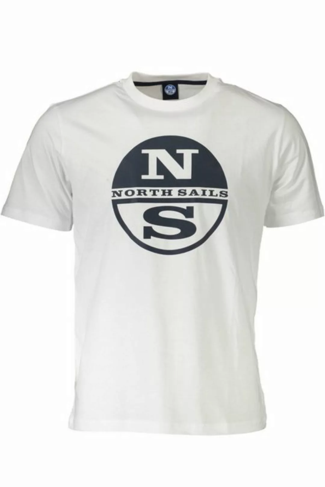 North Sails T-Shirt Weißes Herren T-Shirt mit Rundhalsausschnitt und günstig online kaufen