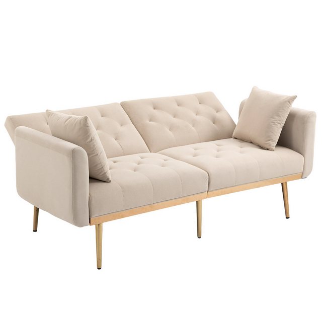 OKWISH Sofa Schlafsofa, Akzentsofa, Loveseat-Sofa mit Metallfüßen, umwandel günstig online kaufen