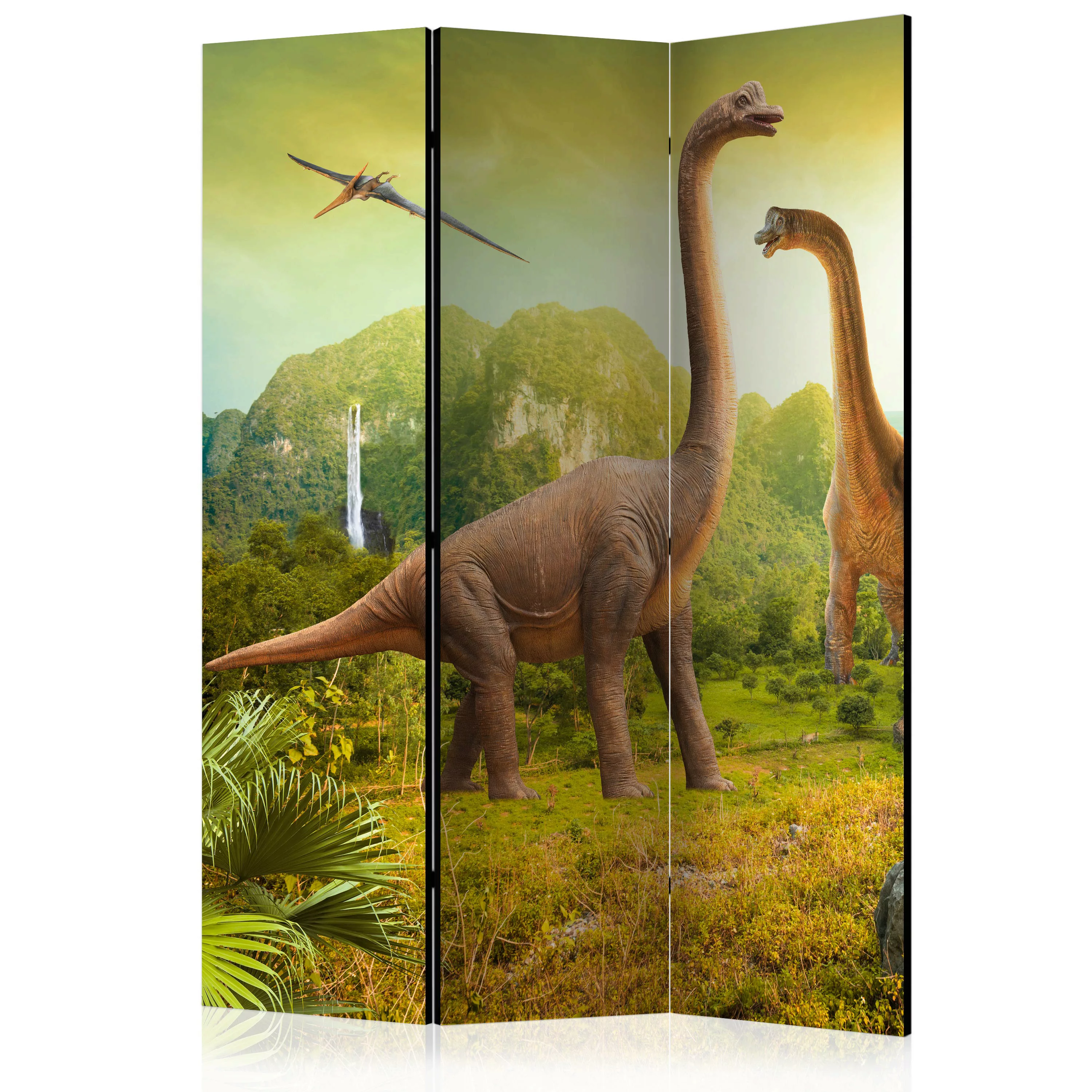 3-teiliges Paravent - Dinosaurs [room Dividers] günstig online kaufen