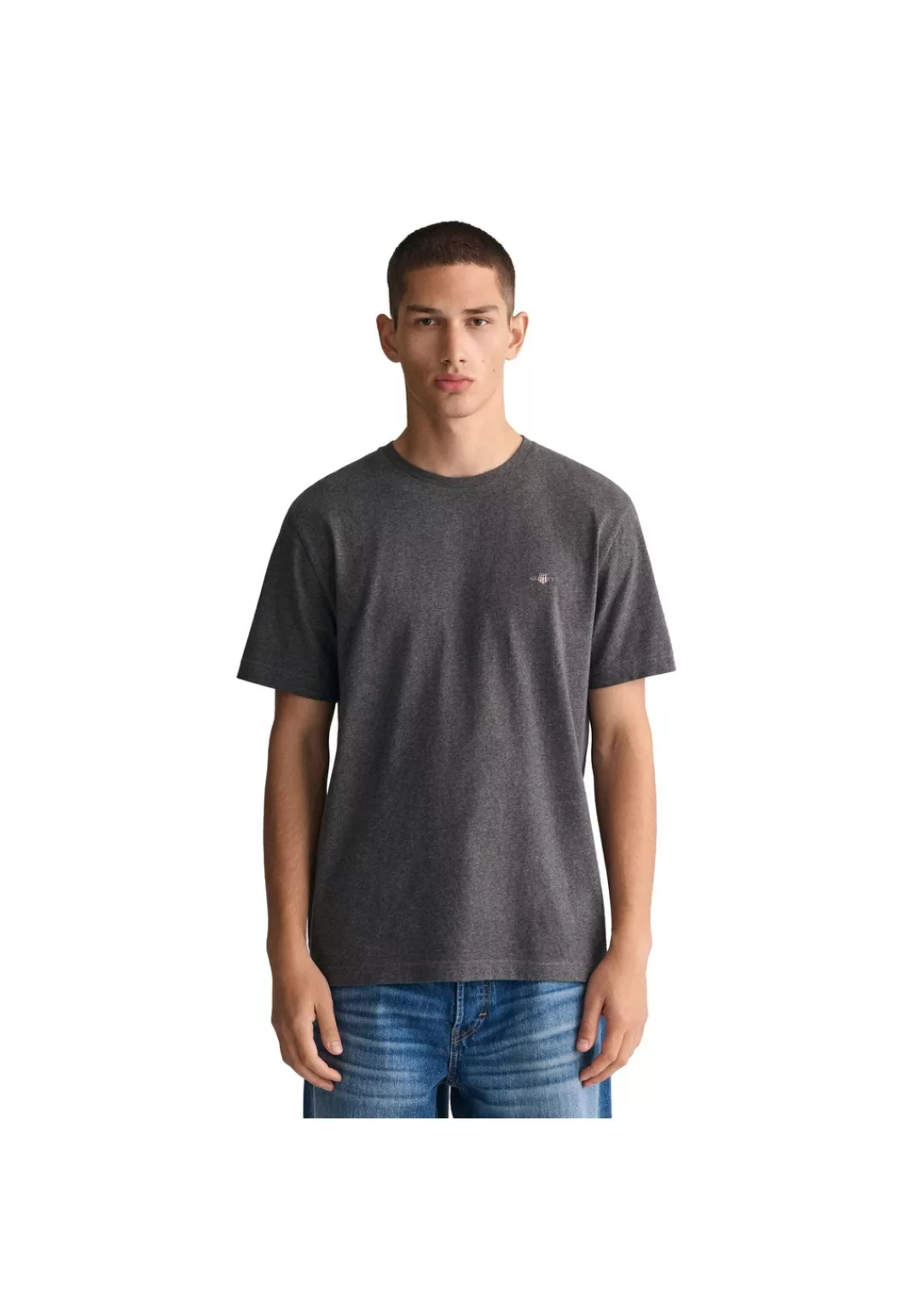 Gant T-Shirt "SLIM SHIELD SS T-SHIRT", mit Logostickerei auf der Brust günstig online kaufen