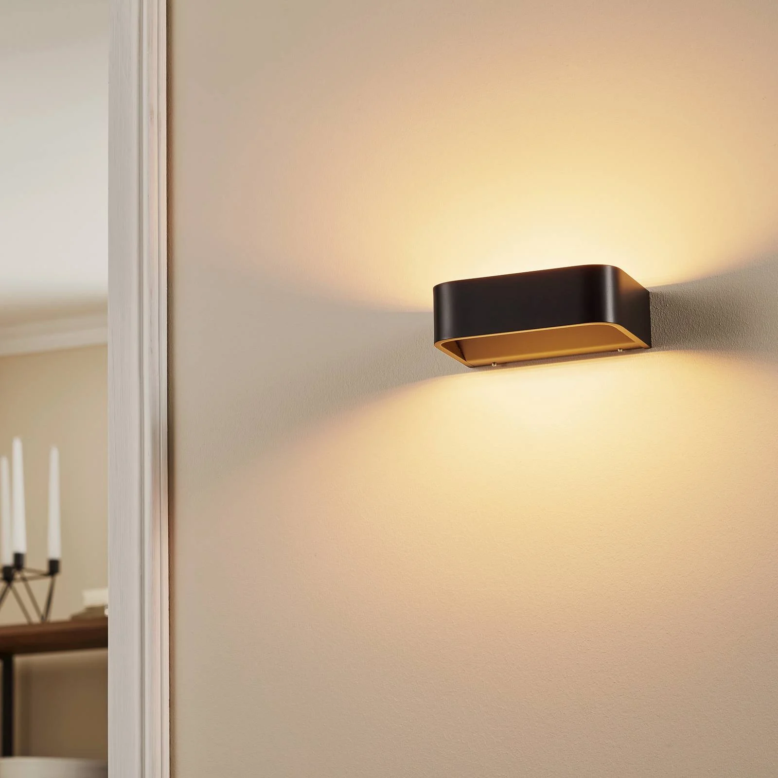 Rotaliana Frame W1 LED-Wandlampe schwarz 2.700 K günstig online kaufen