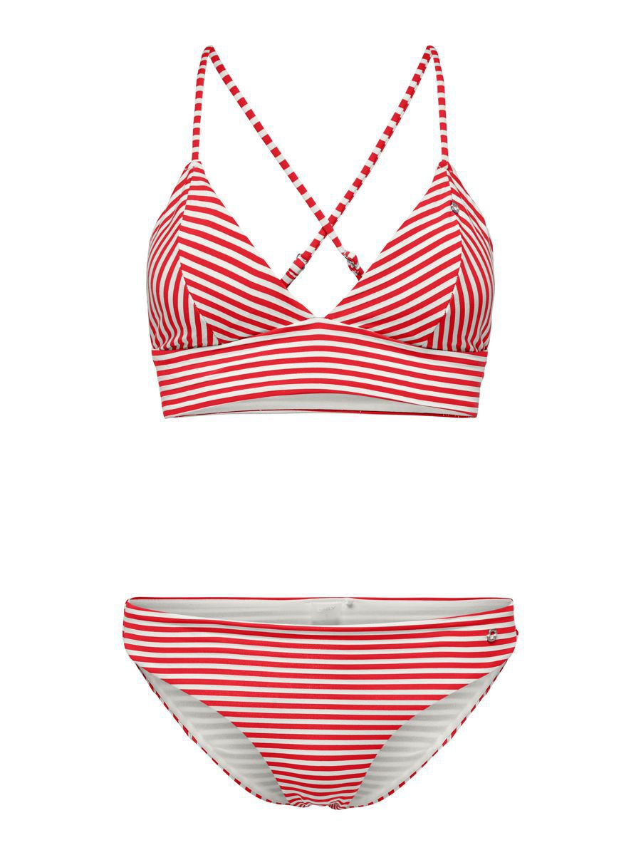 ONLY Dreieckig Bikini Damen Rot günstig online kaufen