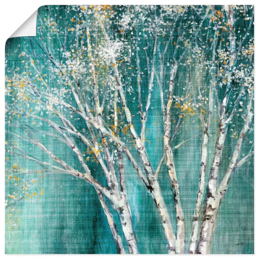 Artland Wandbild "Blaue Birke", Bäume, (1 St.), als Leinwandbild, Poster, W günstig online kaufen