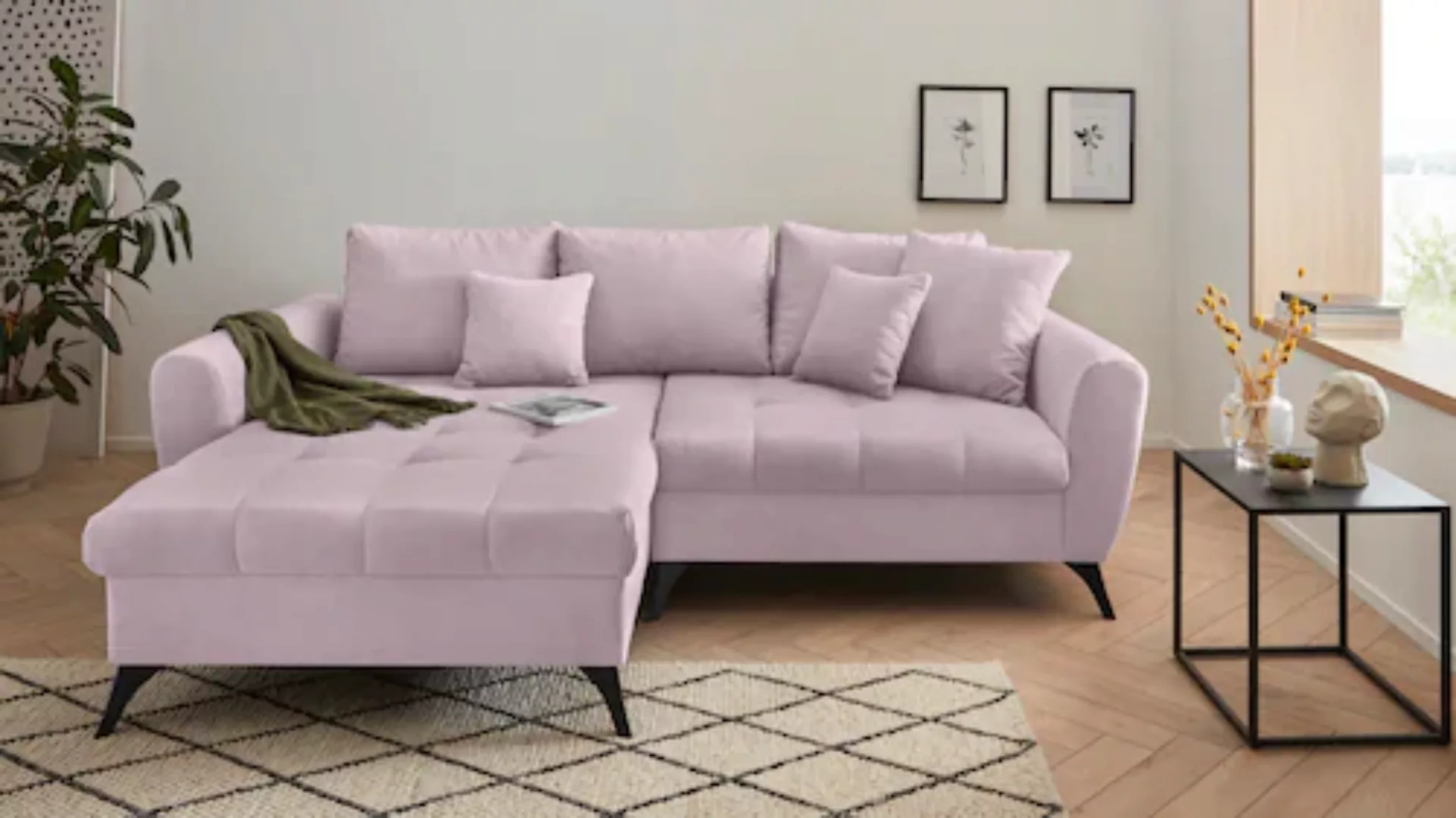 INOSIGN Ecksofa "Lörby L-Form", Belastbarkeit bis 140kg pro Sitzplatz, auch günstig online kaufen