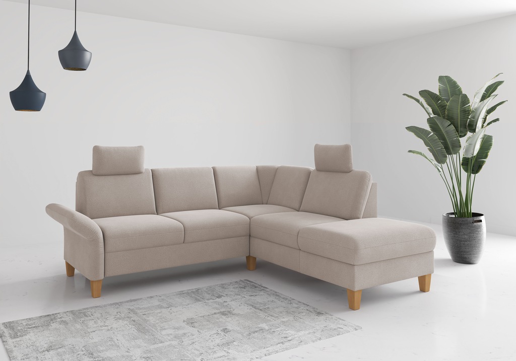 Home affaire Ecksofa "Rochelle, L-Form", wahlweise mit Armteilverstellung, günstig online kaufen