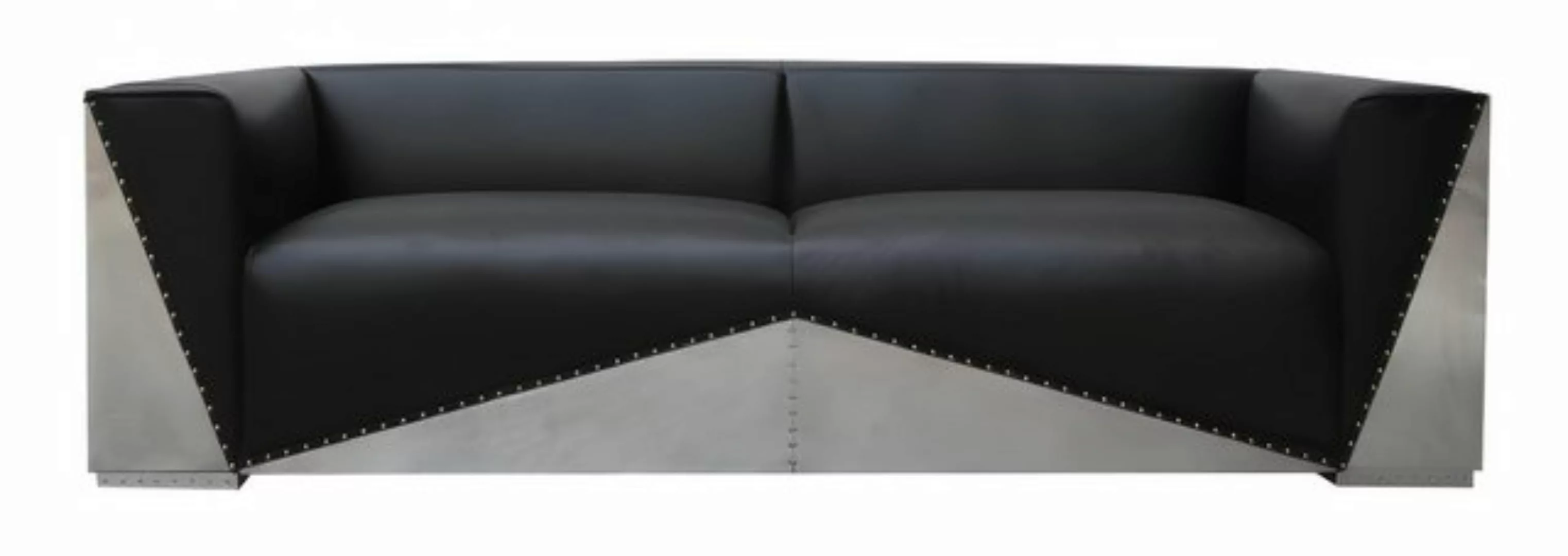 Xlmoebel Sofa Neues dreisitziges Luxus-Sofa aus echtem Leder im Designer-St günstig online kaufen