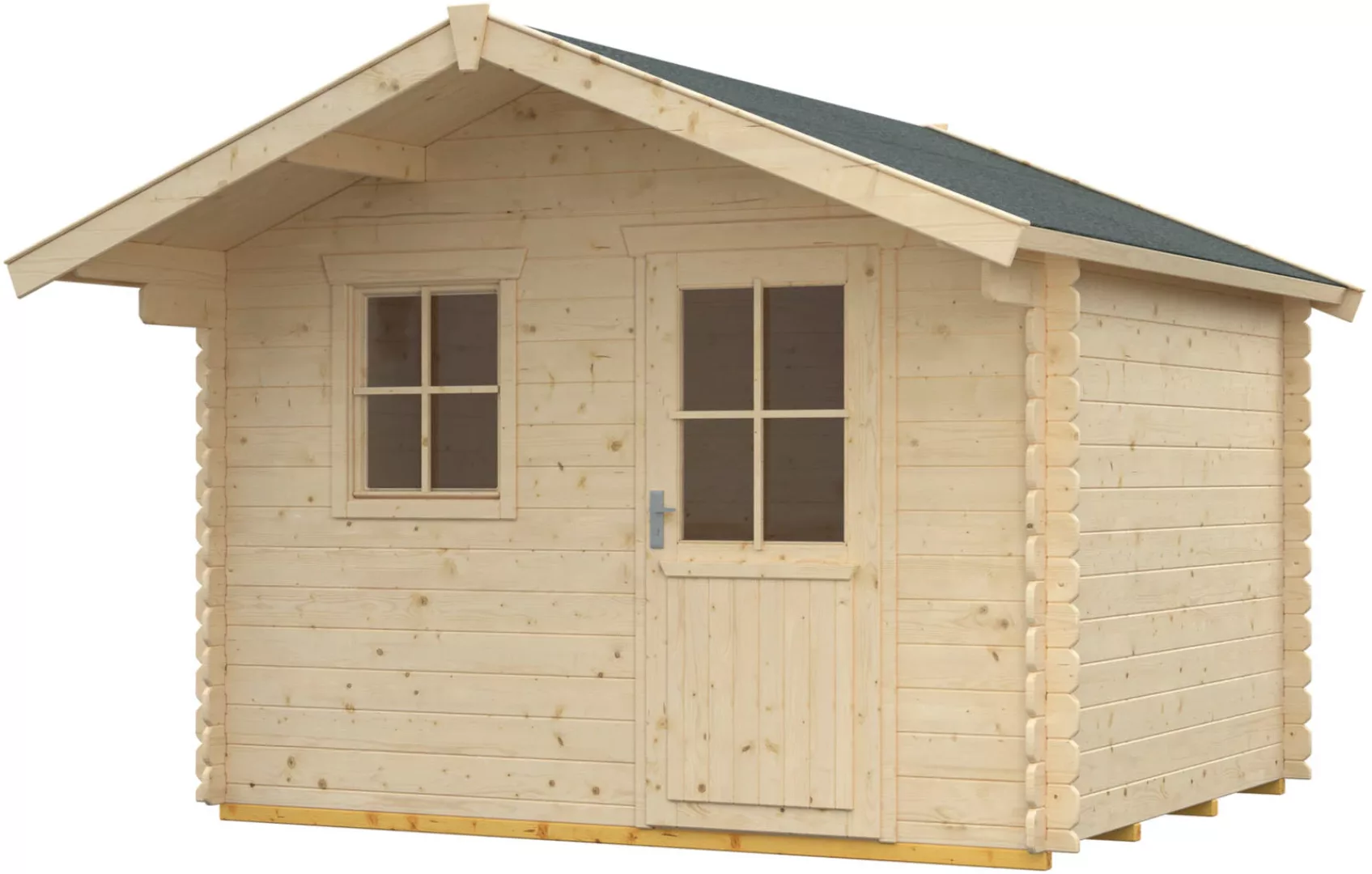 Skan Holz Holz-Gartenhaus Como 1 Natur 300 cm x 200 cm günstig online kaufen