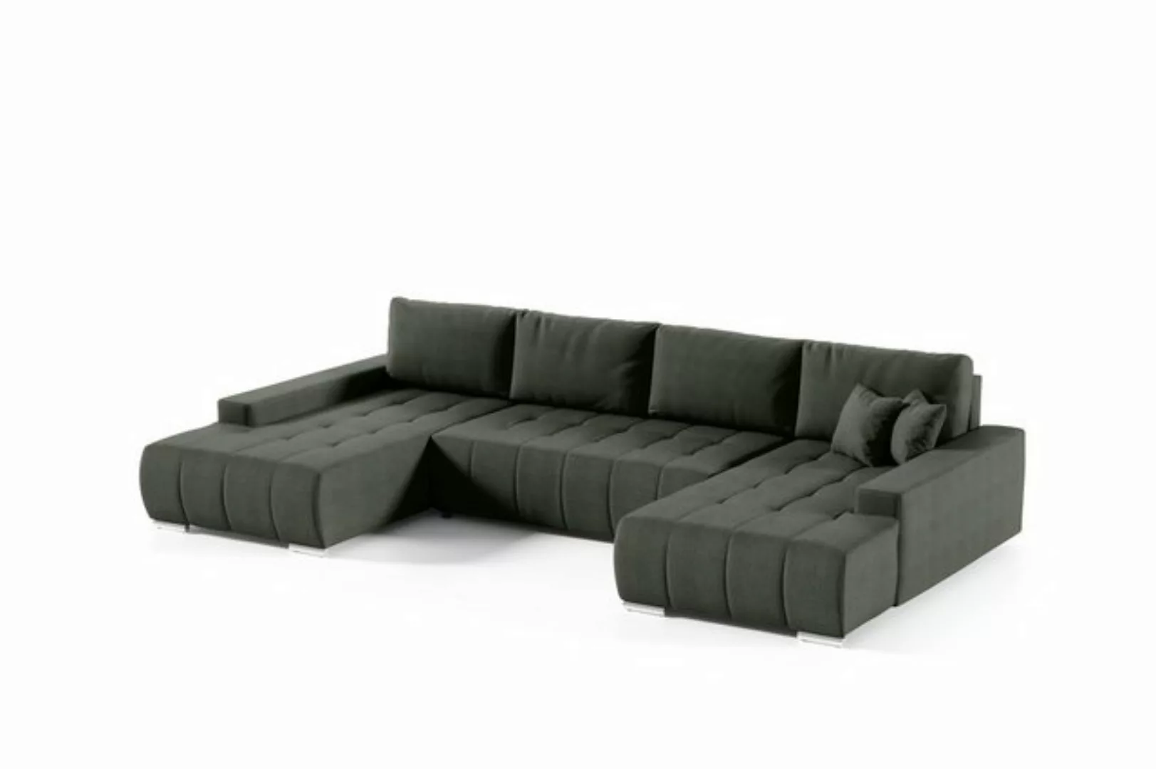 Fun Möbel Wohnlandschaft Sofa mit Schlaffunktion VOGAR in Stoff, inkl. Bett günstig online kaufen