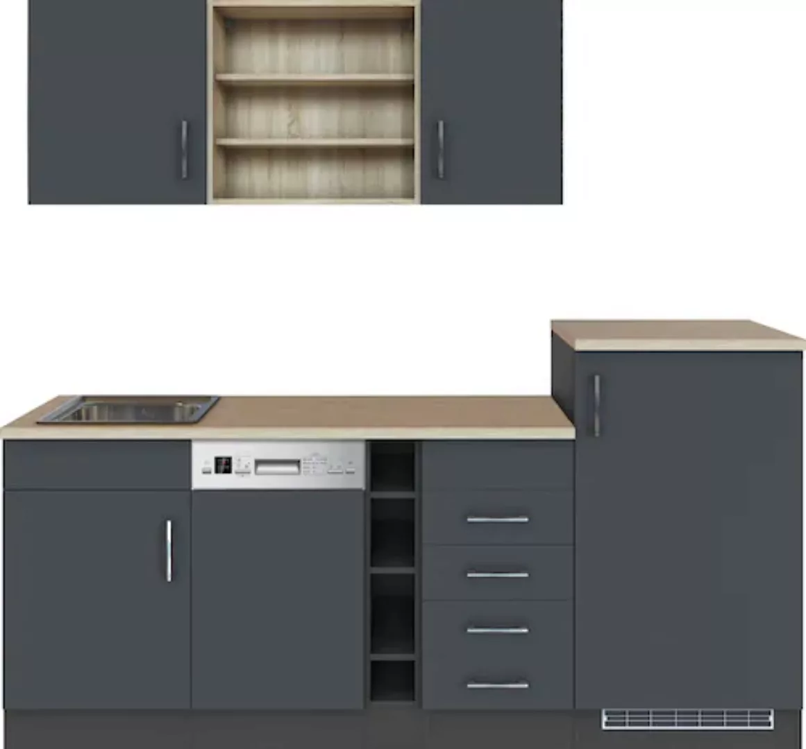 KOCHSTATION Küche »KS-Mali«, Breite 210 cm, mit E-Geräten günstig online kaufen