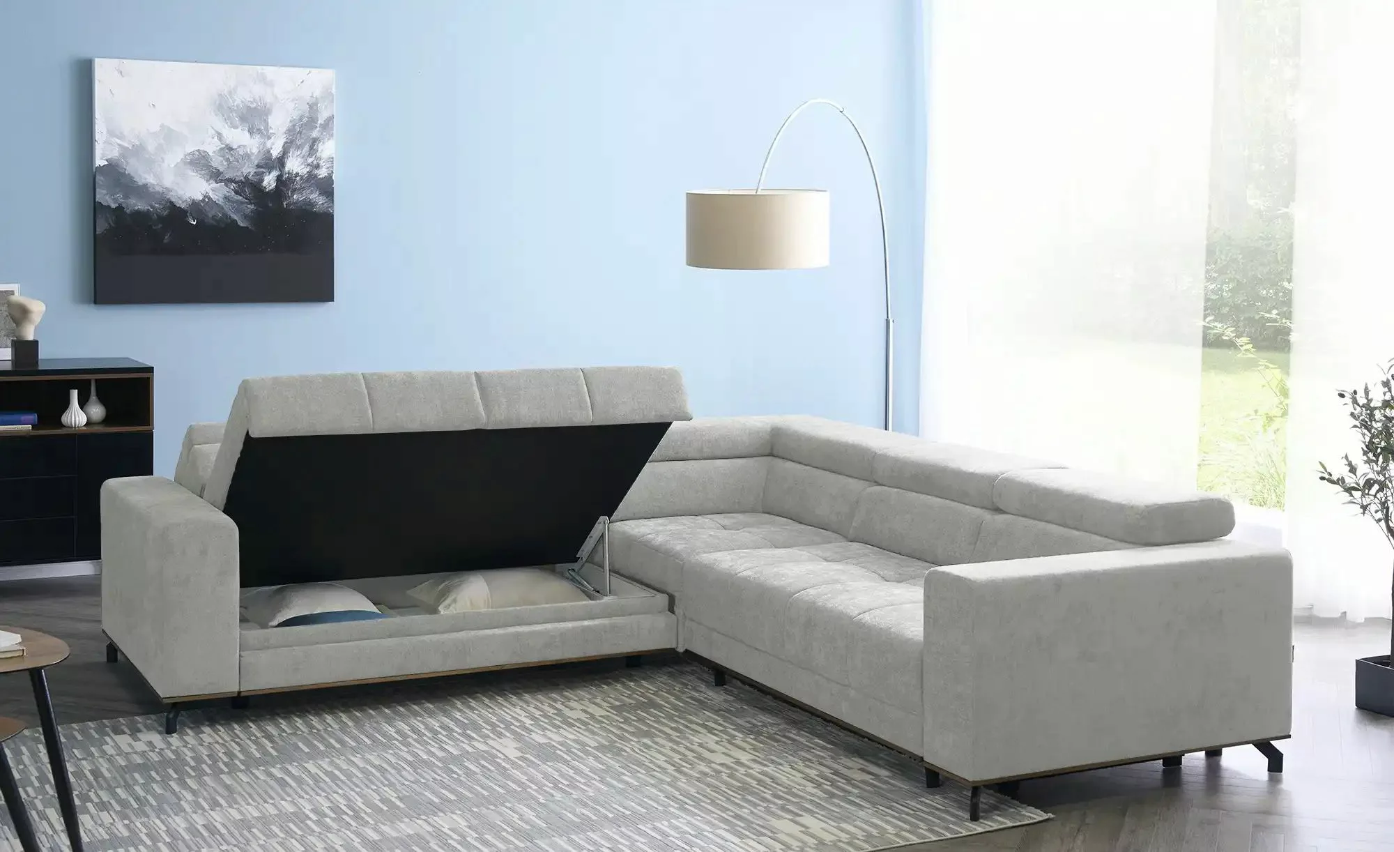 smart Ecksofa   Patricia ¦ grau ¦ Maße (cm): B: 269 H: 74 T: 269.0 Polsterm günstig online kaufen