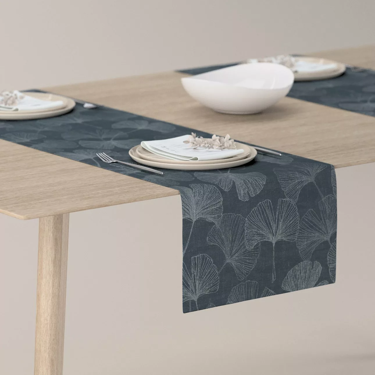 Tischläufer, graphite-silbern, 40 x 130 cm, Flowers (143-52) günstig online kaufen