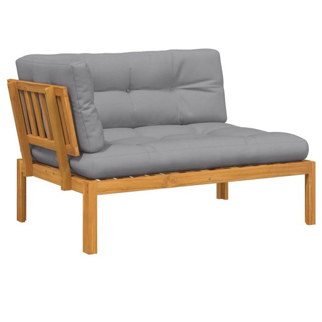 vidaXL Loungesofa Garten-Ecksofa aus Paletten mit Kissen Massivholz Akazie, günstig online kaufen