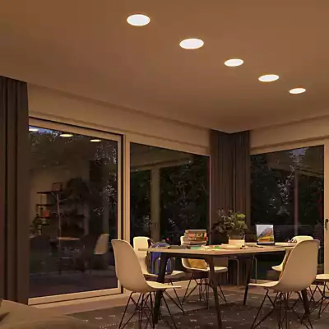 LED Deckenleuchte Veluna Varifit in Transparent-satiniert 21W 1650lm IP44 3 günstig online kaufen