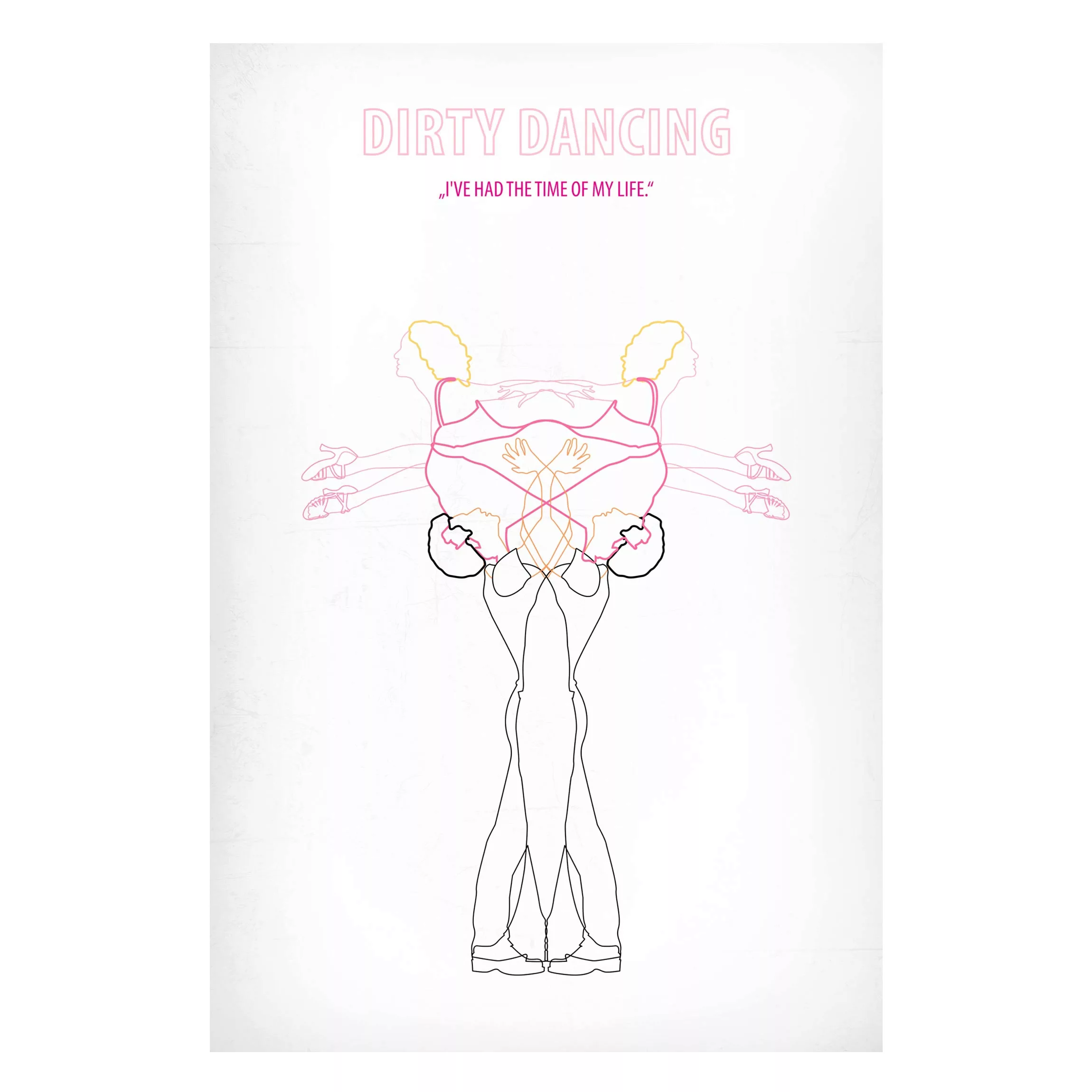 Magnettafel Kunstdruck - Hochformat 2:3 Filmposter Dirty Dancing günstig online kaufen