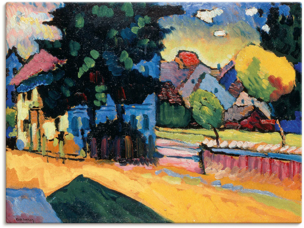 Artland Leinwandbild "Murnau - Studie zur Landschaft mit Haus", Europa, (1 günstig online kaufen