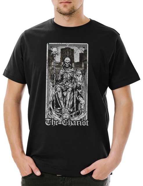 Urban Backwoods Print-Shirt Tarot B The Chariot Herren T-Shirt Set Card Kar günstig online kaufen