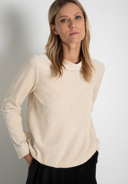 Cord Sweatshirt, powder creme, Herbst-Kollektion günstig online kaufen