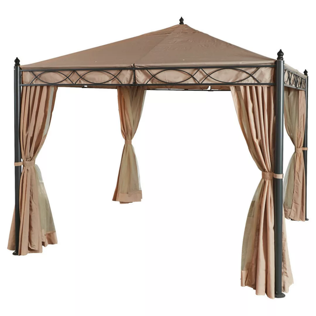 Grasekamp Pavillon Rom beige Stahl B/H/L: ca. 300x270x300 cm günstig online kaufen