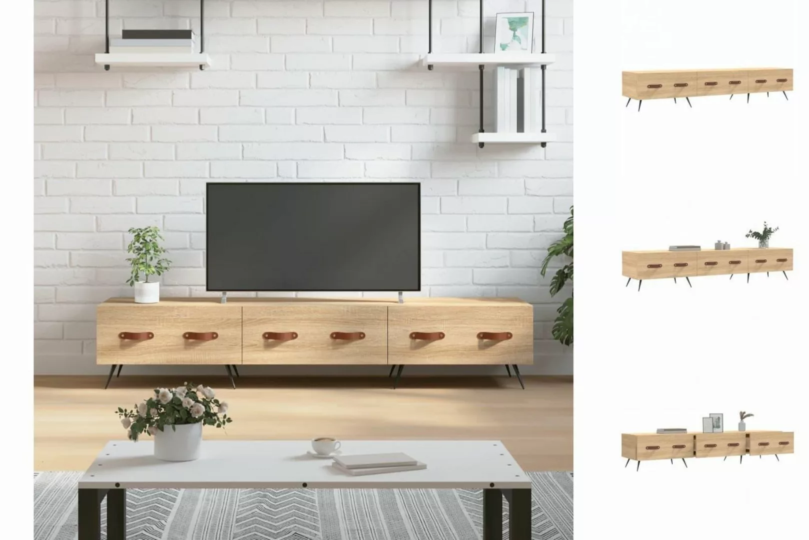 vidaXL TV-Schrank TV-Schrank Betongrau 150x36x30 cm Holzwerkstoff günstig online kaufen