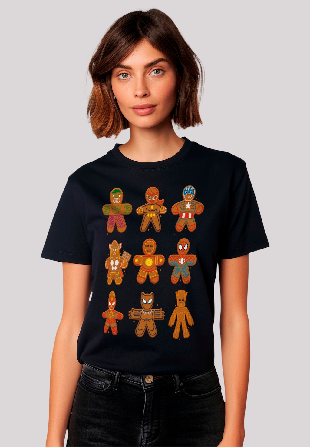 F4NT4STIC T-Shirt "Marvel Universe Christmas Gingerbread Avengers", Premium günstig online kaufen